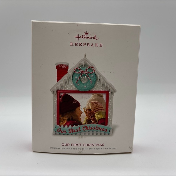 Hallmark Keepsake 2018 Our First Christmas - Christmas Tree Photo Holder - Picture 9 of 12